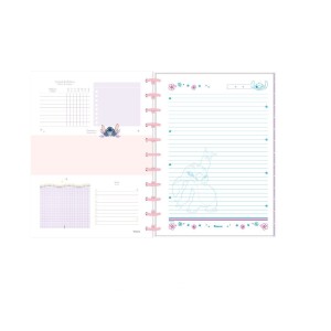 CADERNO UNIVERSITARIO DISCBOOK  80 FOLHAS  STITCH FORONI