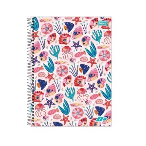 CADERNO ESPIRAL UNIVERSITÁRIO CD 1M 96F D+ FEMININO TILIBRA