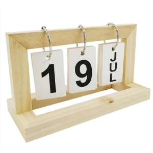 CALENDÁRIO PERMANENTE DE MESA DECORATIVO MDF