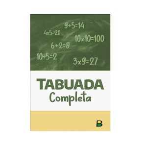 TABUADA COMPLETA KIT 10 UNIDADES 10X15 CM BRASILEITURA