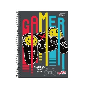 CADERNO ESPIRAL CD UNIV 20M SPICE  320 FLS TILIBRA
