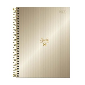 CADERNO ESPIRAL CD COL 10M WEST VILLAGE METALIZ 160F TILIBRA