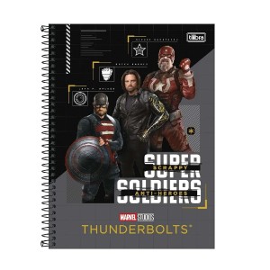 CADERNO ESPIRAL CD UNIV 1M THUNDERBOLTS 80 FLS TILIBRA