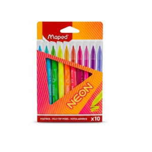 CANETA HIDROGRAFICA COLOR'PEPS NEON 10 CORES MAPED