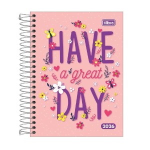 AGENDA ESPIRAL DIÁRIA PEPPER FEMININA M4 TILIBRA