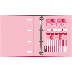 CADERNO ARGOLADO CARTONADO LOVE PINK TILIBRA
