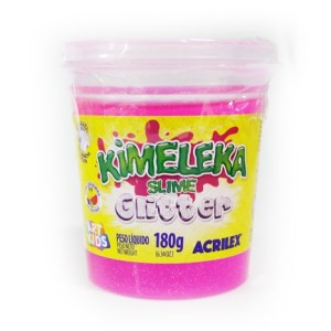 KIMELEKA SLIME GLITTER ROSA 180G ACRILEX