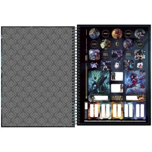 CADERNO ESPIRAL CD UNIV 1M LEAGUE OF LEGENDS 80 FLS TILIBRA