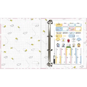 CADERNO ARGOLADO CARTONADO UNIVERSITÁRIO SNOOPY 80F TILIBRA