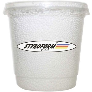 PEROLA DE ISOPOR POTE P300 750ML BRANCA STYROFORM