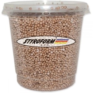 PEROLA DE ISOPOR POTE P300 750ML GRAFITE STYROFORM