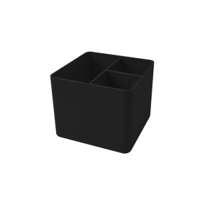 PORTA OBJETOS C/ 3 DIVISÓRIAS PRETO DELLO