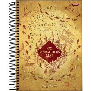 CADERNO ESPIRAL CD UNIV 1M HARRY POTTER 96 FLS JANDAIA