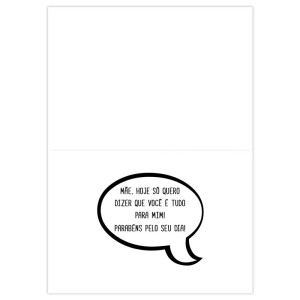 CARTÃO MÃE BALÕES FRASES  FINA IDEIA