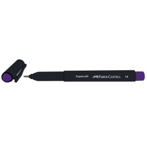 CANETA SUPERSOFT PEN 1.0 ROXO FABER-CASTELL