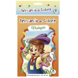 BRINCANDO DE COLORIR SORTIDO COM 10 UNIDADES - TODOLIVRO