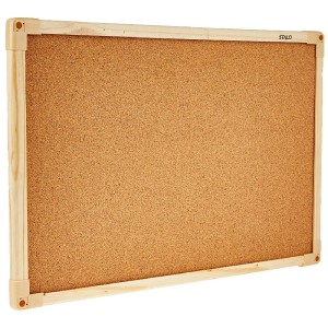 QUADRO AVISO MOLDURA MADEIRA CORTIÇA 60X40CM STALO